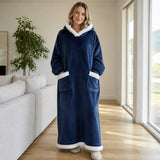 CozyCloak™ · קפוצ'ון שמיכה ארוך עם בטנת שרפה