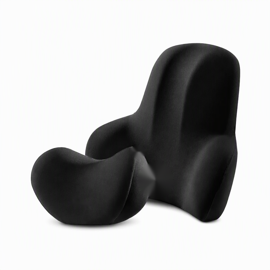 DriveRest סט כרית גב וכרית צוואר לרכב