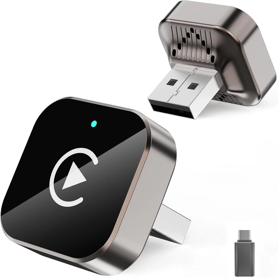 מתאם CarPlay אלחוטי CarLink עם מתאם USB-C