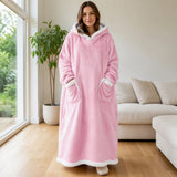 CozyCloak™ · קפוצ'ון שמיכה ארוך עם בטנת שרפה