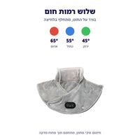 שלוש רמות חום: 45, 55 ו‑65 מעלות