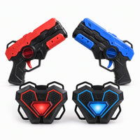 ערכת לייזר טאג LaserDuel, 2 אקדחים ו-2 שריונות חזה, אדום וכחול